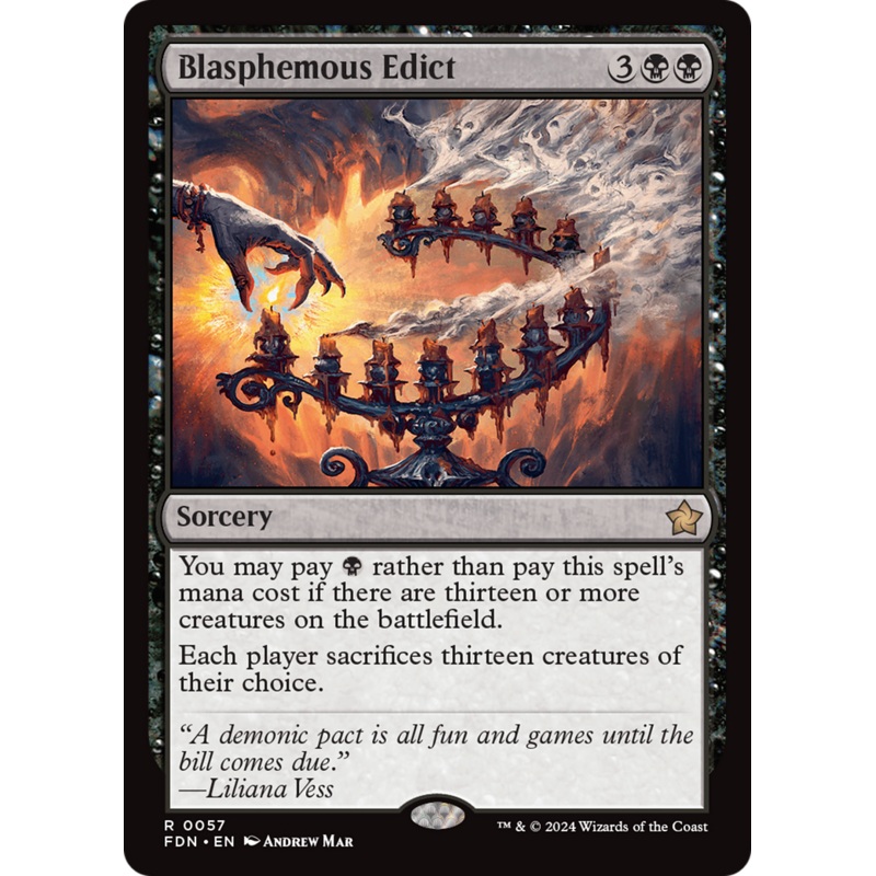Blasphemous Edict (FDN-057) – Foundations [Rare]