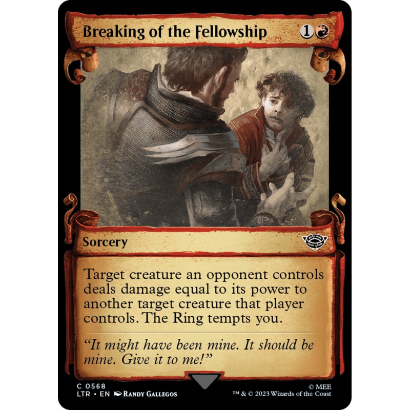 Breaking of the Fellowship (LTR-568) – The Lord of the Rings: Tales of Middle-earth: (Showcase) Scroll Foil [Common]