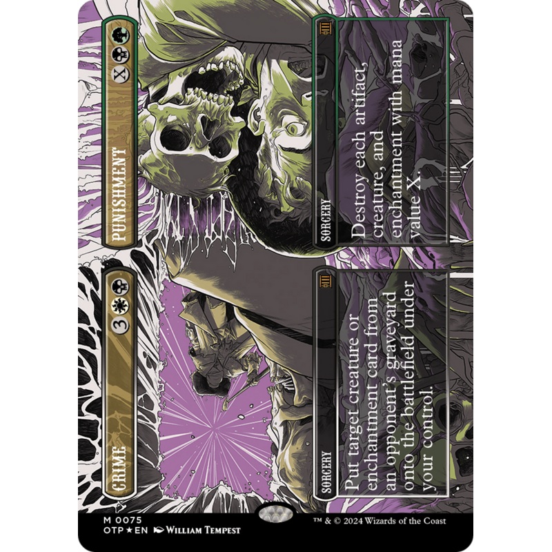 Crime // Punishment (OTP-075) – Breaking News: (Showcase) (Borderless) Foil [Mythic]