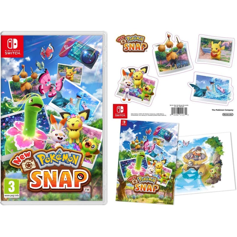 New Pokemon Snap (Nintendo Switch) + Double Sided Poster + Sticker Sheet