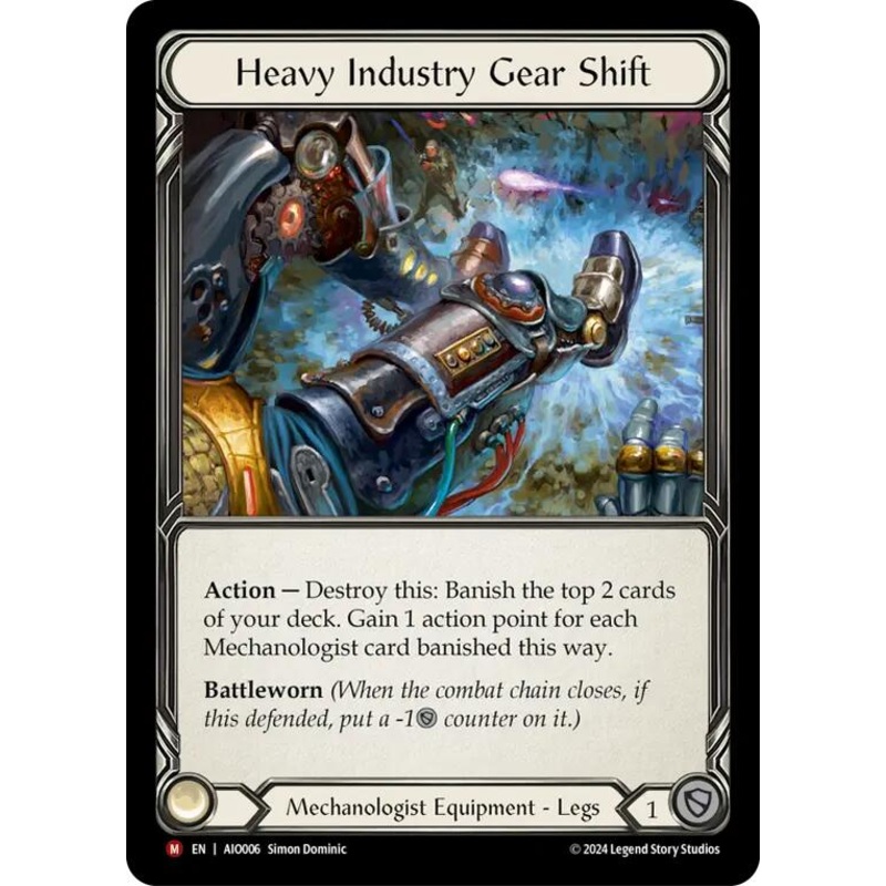 Heavy Industry Gear Shift [AIO006] (Armory Deck: Dash) Rainbow Foil