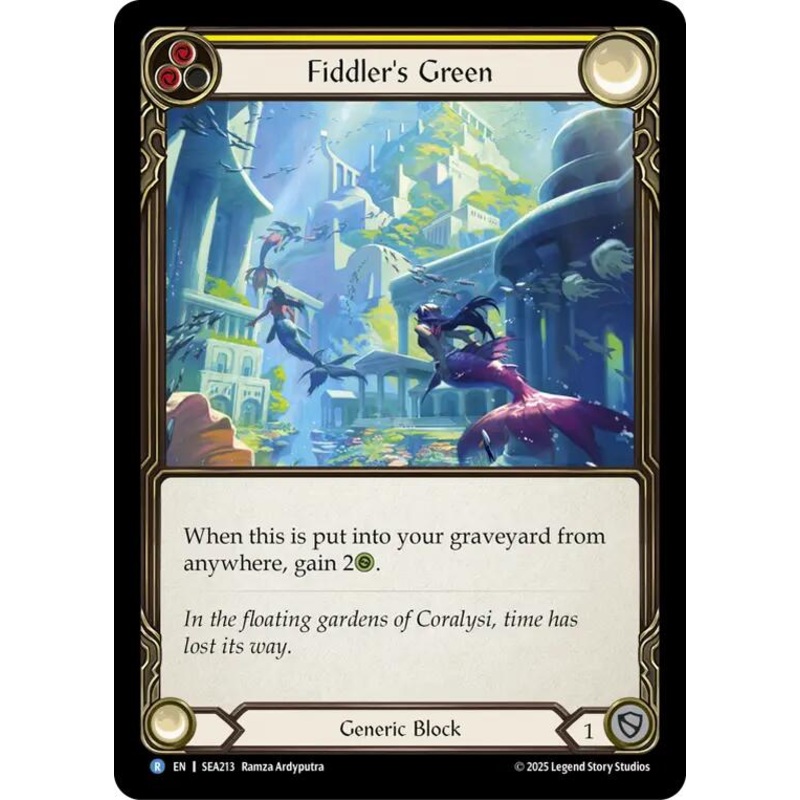 Fiddler’s Green (Yellow) [SEA213] (High Seas)  Rainbow Foil