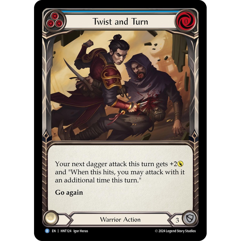 Twist and Turn (Blue) [HNT124] (The Hunted)  Rainbow Foil