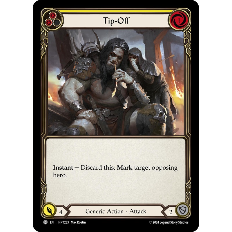 Tip-Off (Yellow) [HNT233] (The Hunted)