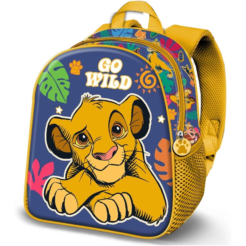 Disney Lion King Wild-Elite 3D Backpack (Multicolour, 26 x 31 cm, 8 L)