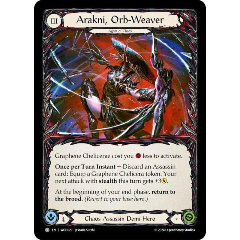 Arakni, Orb-Weaver [WOD029//WOD030] (The Hunted Arakni, Web of Deceit Blitz Deck)