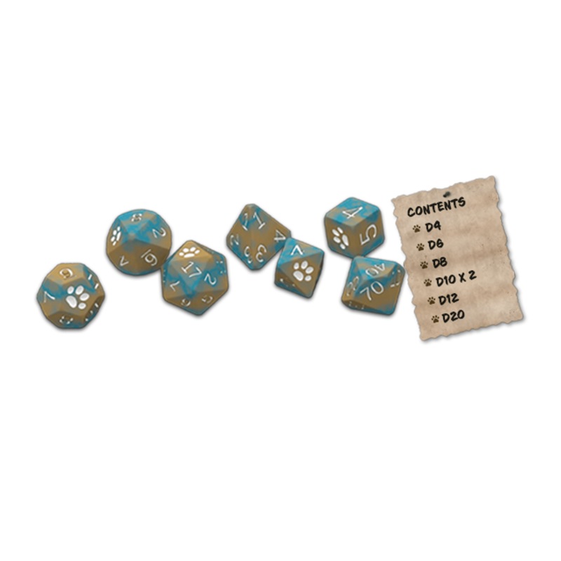 Animal Adventures: The Faraway Sea Polyhedral Dice Set