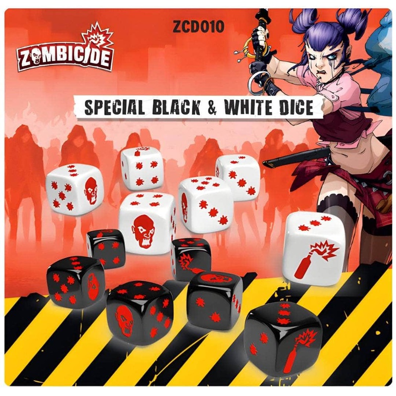Zombicide: Second Edition Special Black & White Dice (Retail Edition)