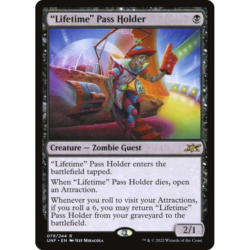 “Lifetime” Pass Holder (UNF-079) – Unfinity Foil [Rare]