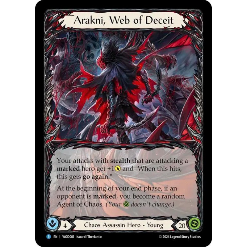 Arakni, Web of Deceit [WOD001] (The Hunted Arakni, Web of Deceit Blitz Deck)  Rainbow Foil