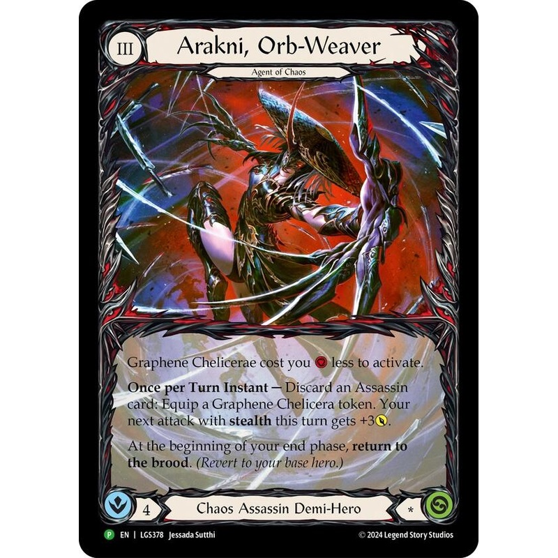 Arakni, Orb-Weaver (Extended Art) [LGS378] (Promo)  Rainbow Foil